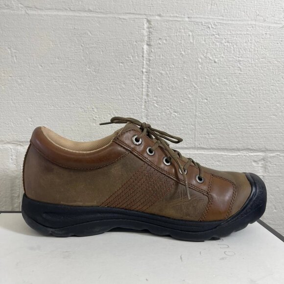 Keen 1247 SHTK Brown Leather Cycling Shoes Sneakers Men's Size 11 US/10 UK - Picture 2 of 11
